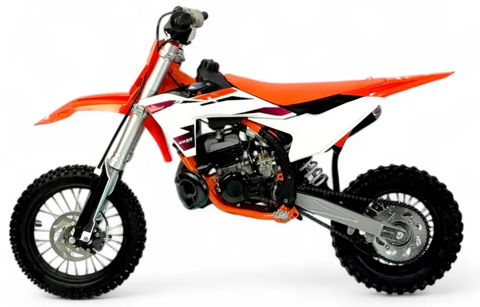 MINI MOTO PARA CRIANÇAS 50cc Roan 50XS 2 tempos 12/10"Laranja