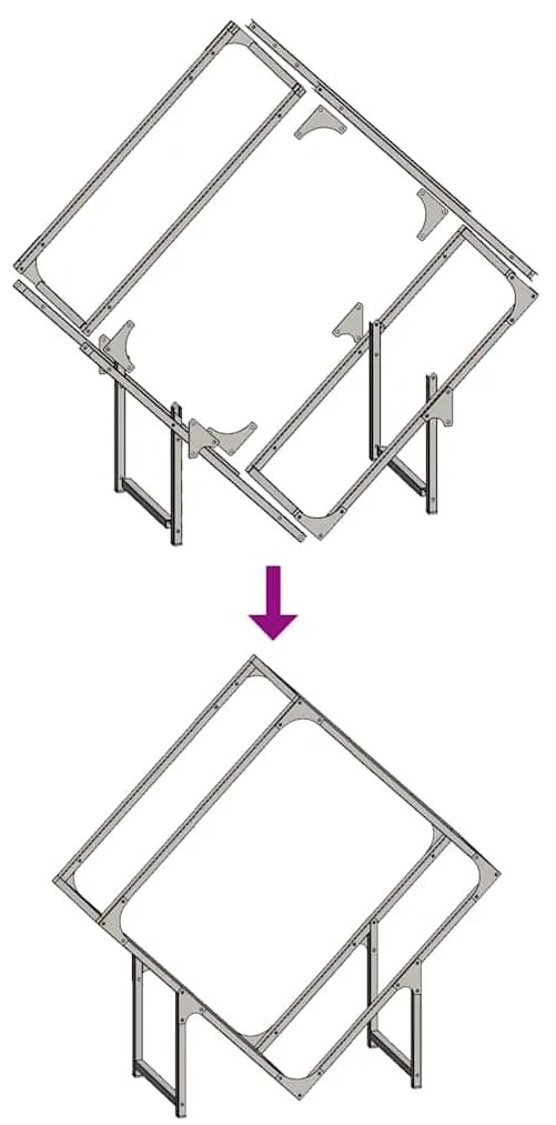 Suporte para lenha 80x25x80 cm aço laminado a frio branco