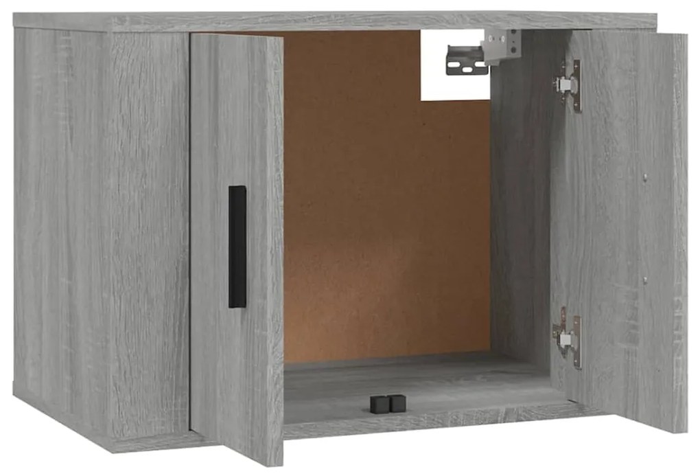 Conjunto móveis de TV 2 pcs madeira processada sonoma cinza