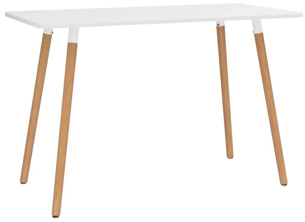 Mesa de jantar 120x60x75 cm metal branco