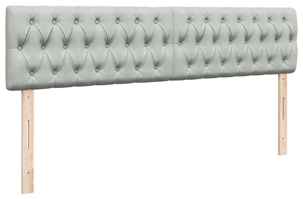 Estrutura de cama otomana com colchão 160x200 cm cinzento claro