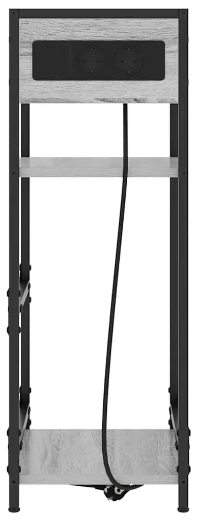 Armário de Cabeceira com gaveta Sonoma cinzento 40 x 27 x 76 cm
