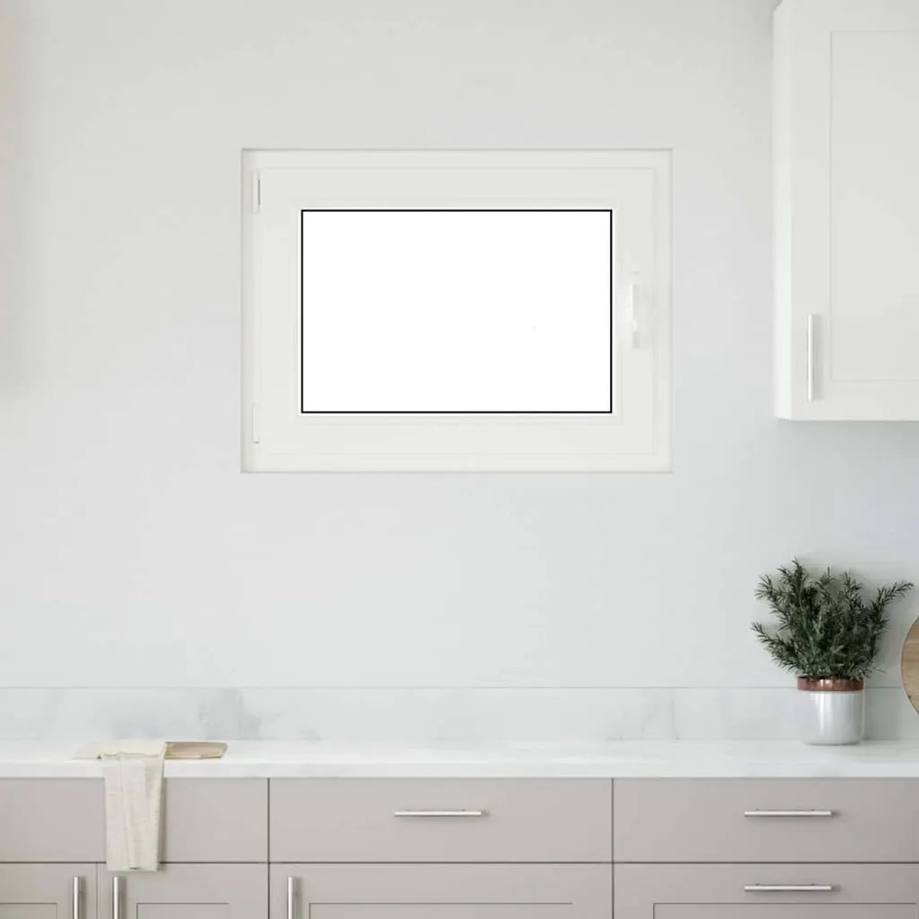 vidaXL Janela de porão "RISOR" 80x70 cm oscilobatente DIN esquerda antracite