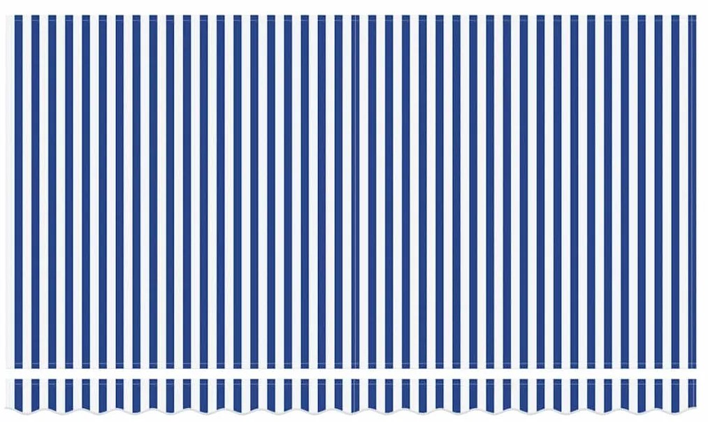 Toldo Retrátil Riscas Azul e Branco