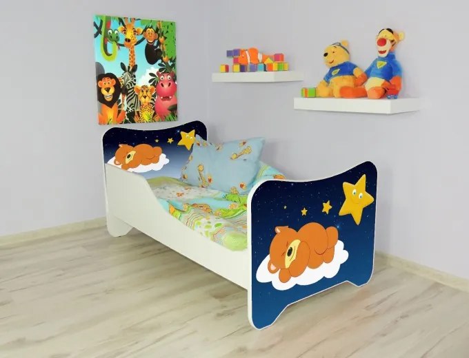 CAMA INFANTIL CRIANÇAS OFERTA COLCHÃO ESPUMA HAPPY KITTY – URSINHO 140x70 AZUL