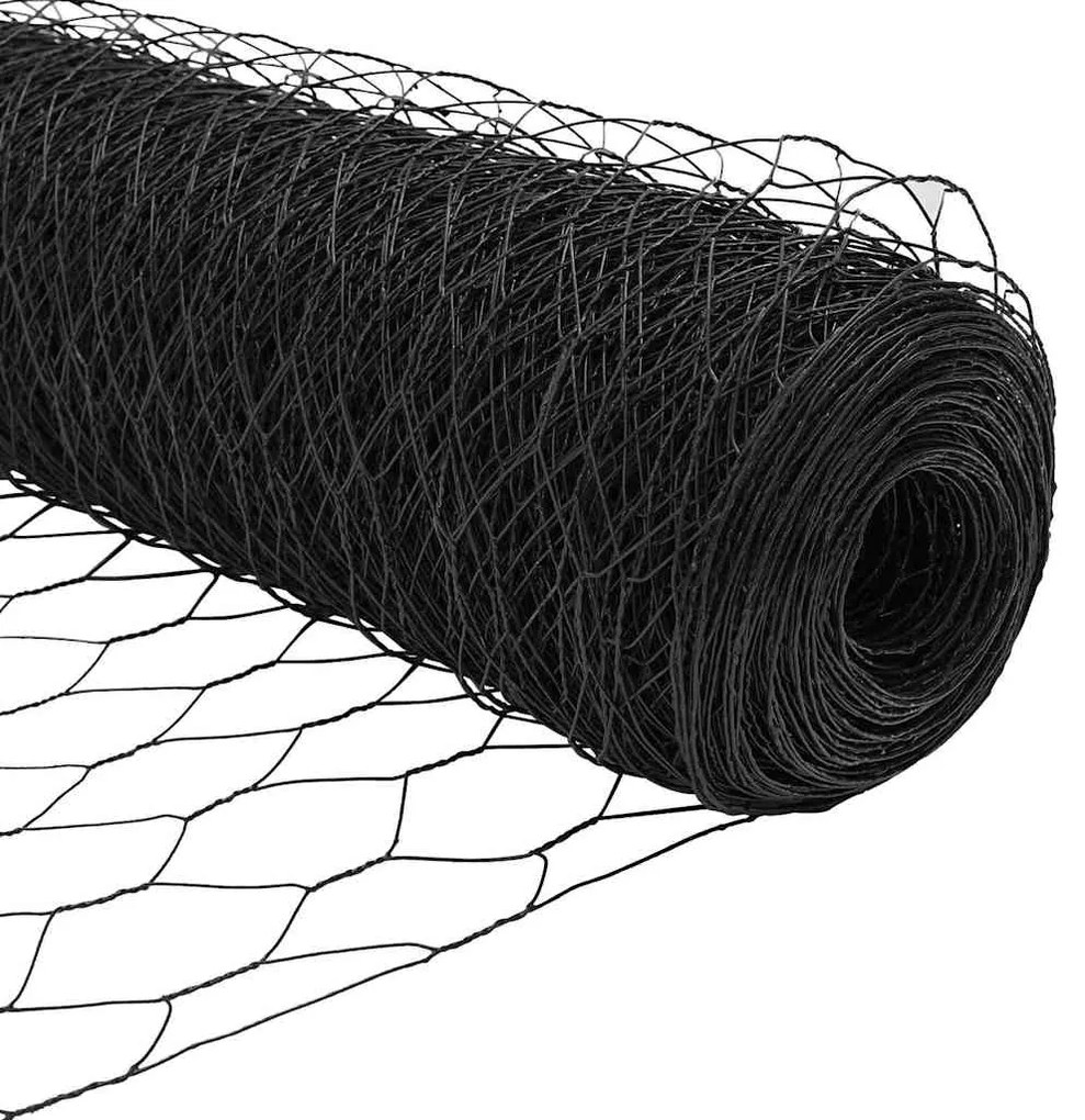 Cerca Hexagonal vidaXL Cinza 1.6x25 m Aço