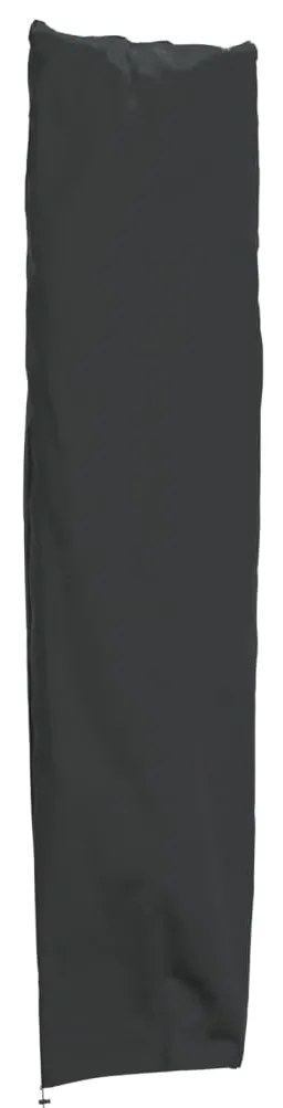 vidaXL Capa para guarda-sol de jardim 240x57/57 cm 420D oxford preto