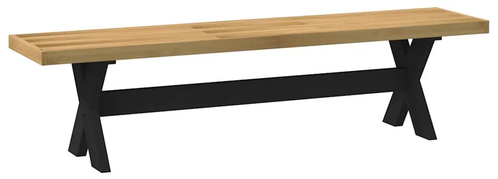 Banco de jantar NOAIN pernas forma X 180x40x45 cm pinho maciço