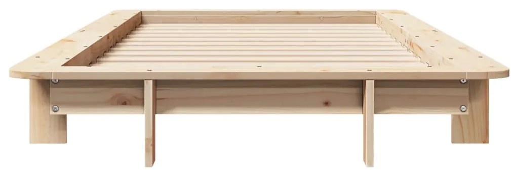 Cama sem colchão 75x190 cm madeira de pinho maciça