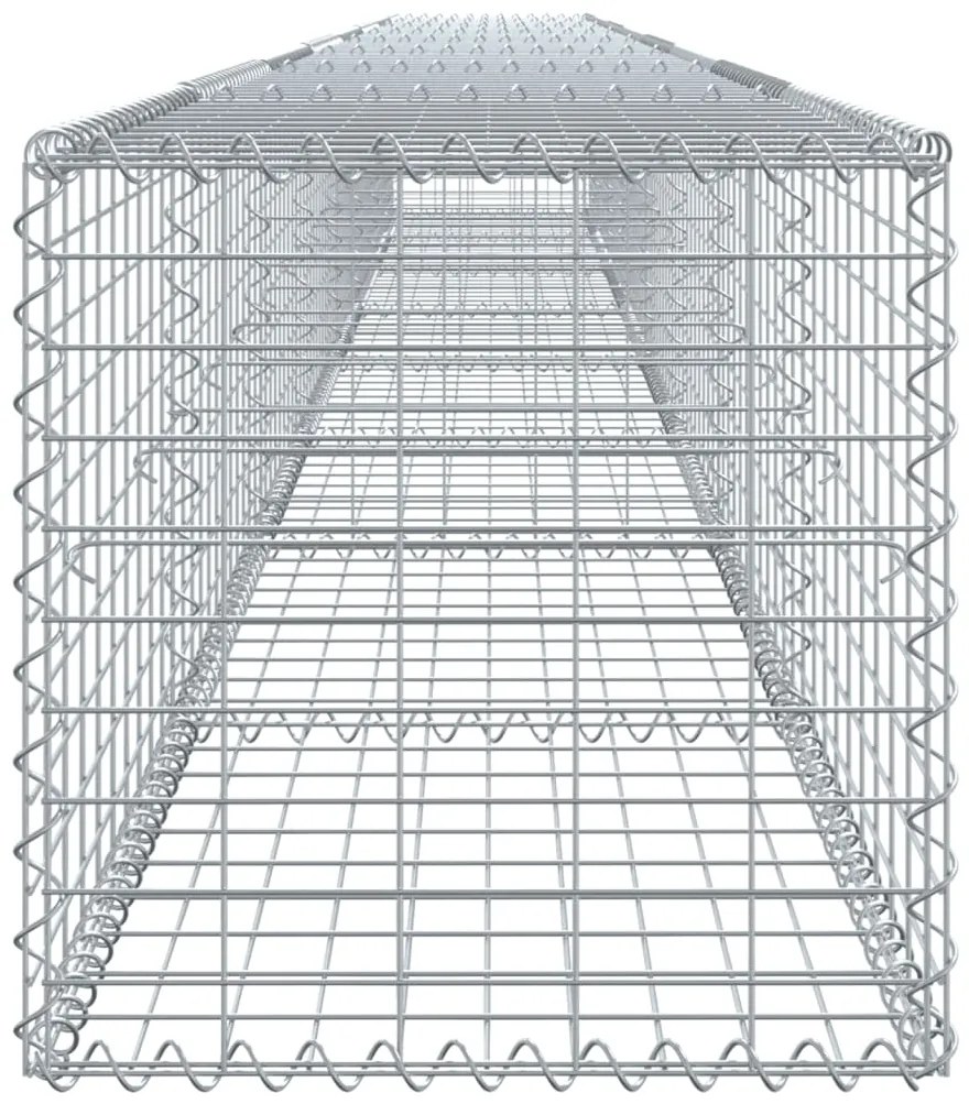 Cesto gabião com cobertura 800x50x50 cm ferro galvanizado