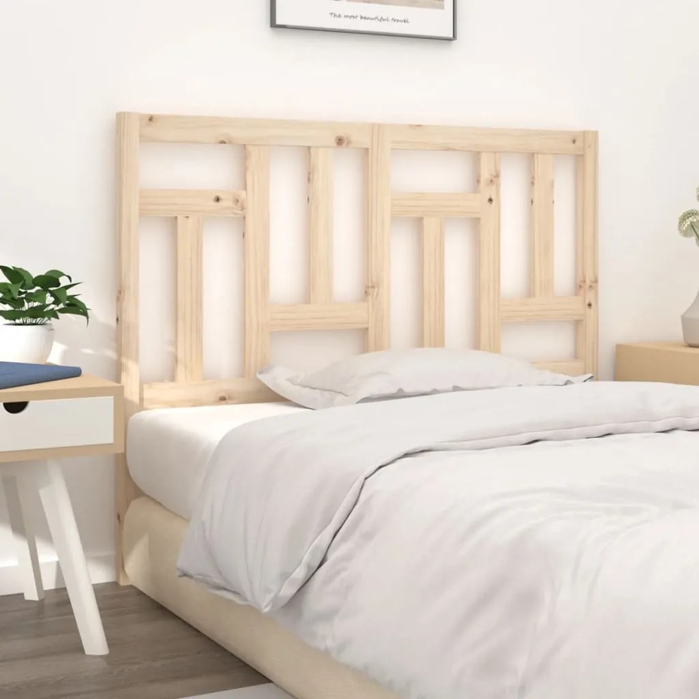 Cabeceira de cama 140,5x4x100 cm pinho maciço
