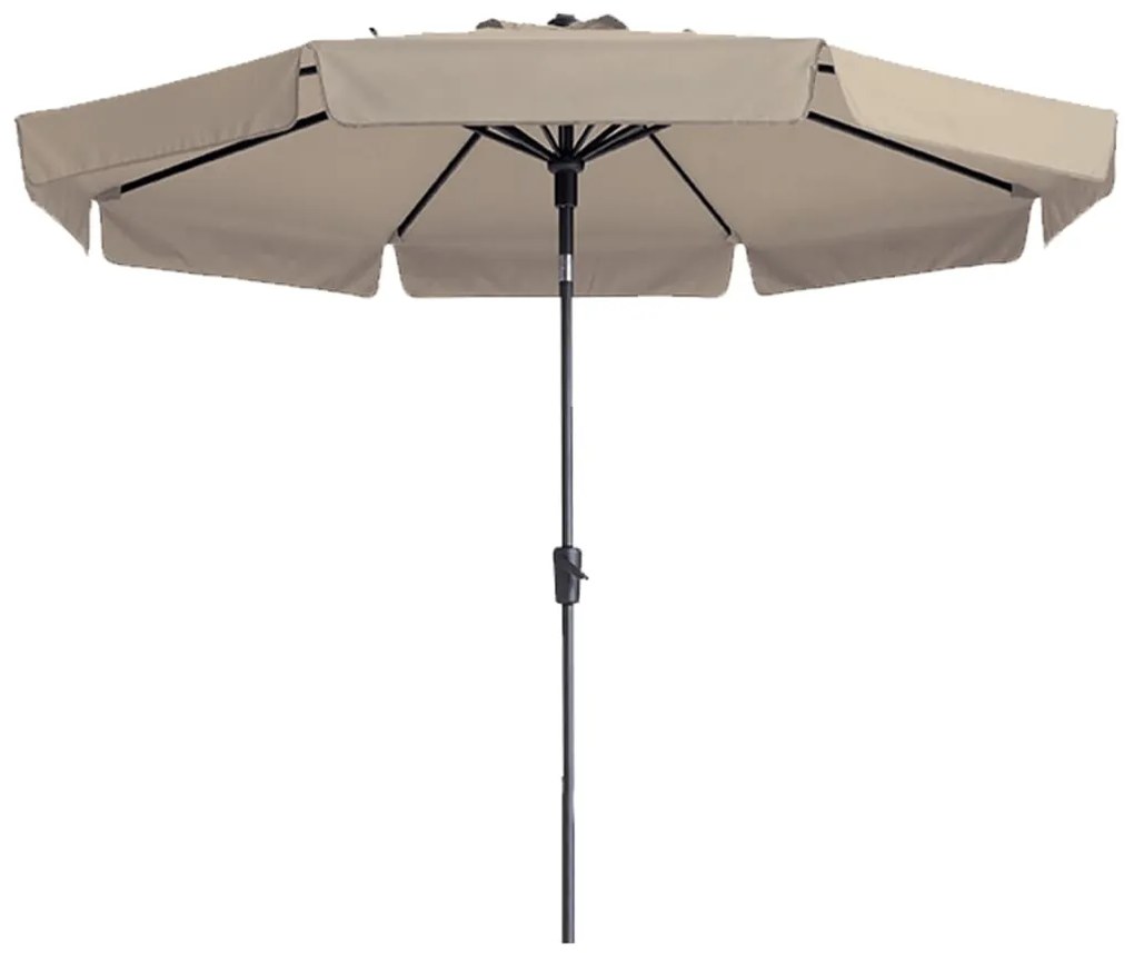 Guarda-sol de jardim Flores Luxe 300 cm redondo cru