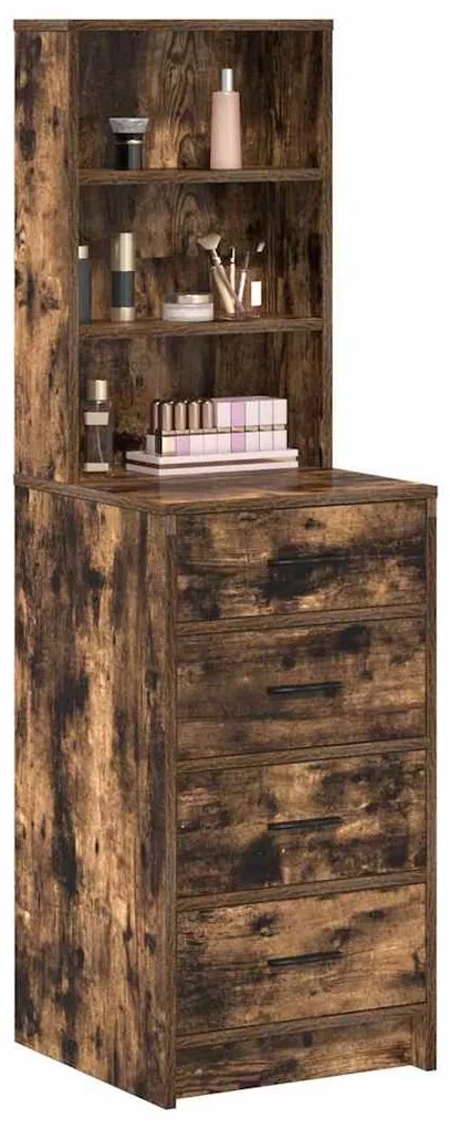 Highboard Carvalho Fumado 40x41x135 cm Madeira de Engenharia