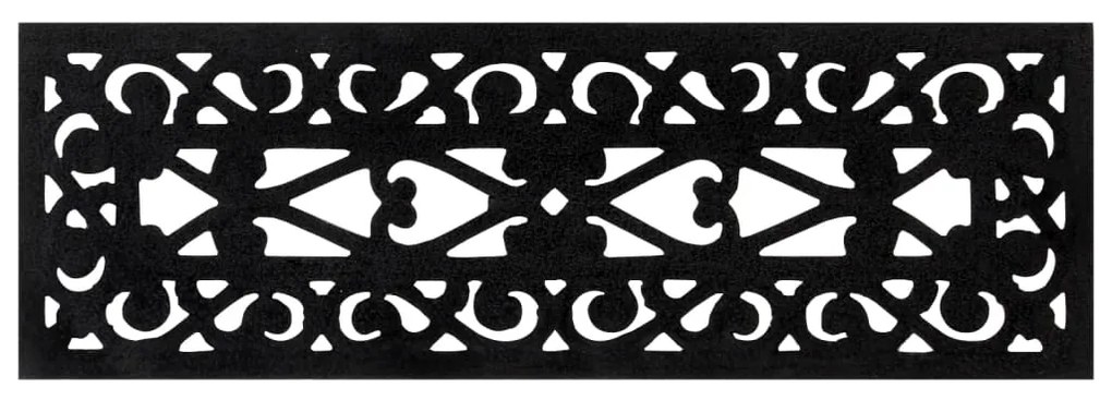 Tapetes de escada 5 pcs 25x75 cm borracha