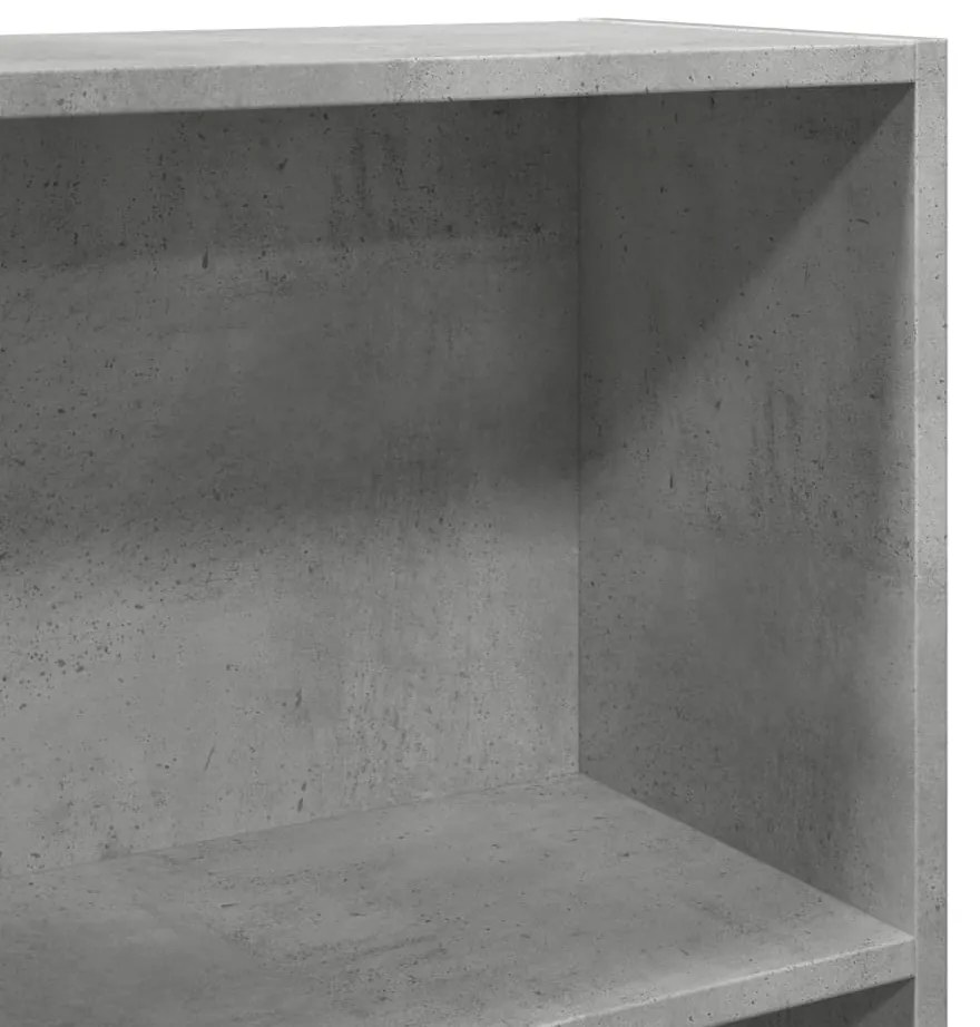 Estante 60x24x109 cm derivados de madeira cinzento cimento