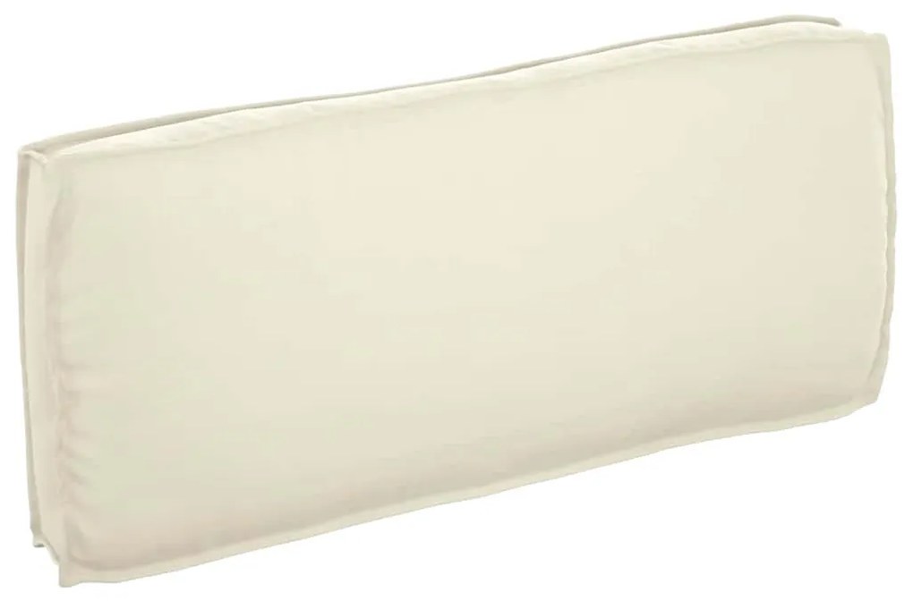 vidaXL Almofada de Palete para Assento e Costas Creme 120 x 50 x 12 cm Tecido Oxford