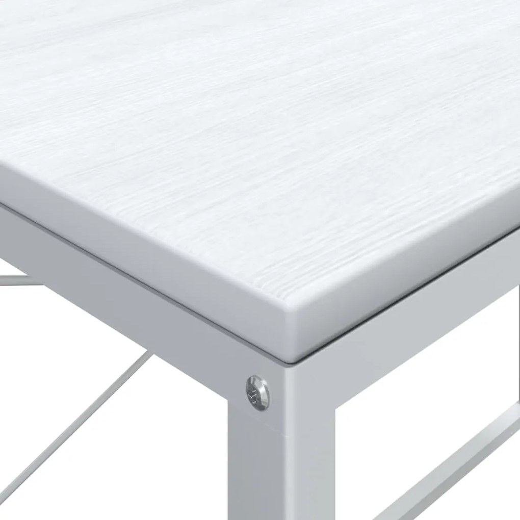 Secretária computador 110x60x70 cm derivados madeira branco