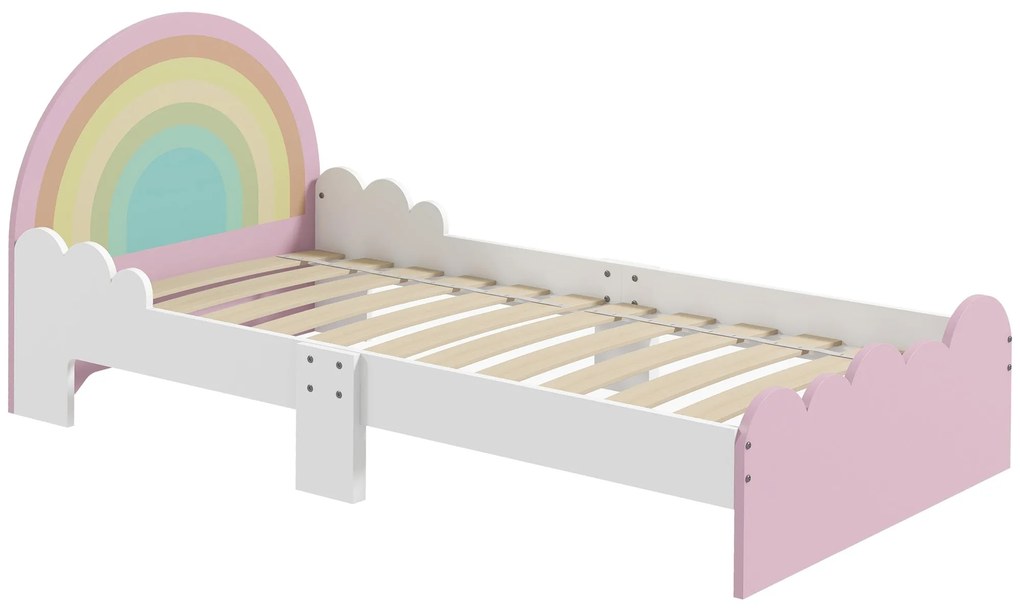 ZONEKIZ Cama para Crianças de 3-6 Anos 143x74x66 cm Cama Infantil de M