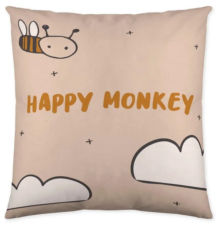 Capa de travesseiro Popcorn Scarf Monkey (60 x 60 cm)