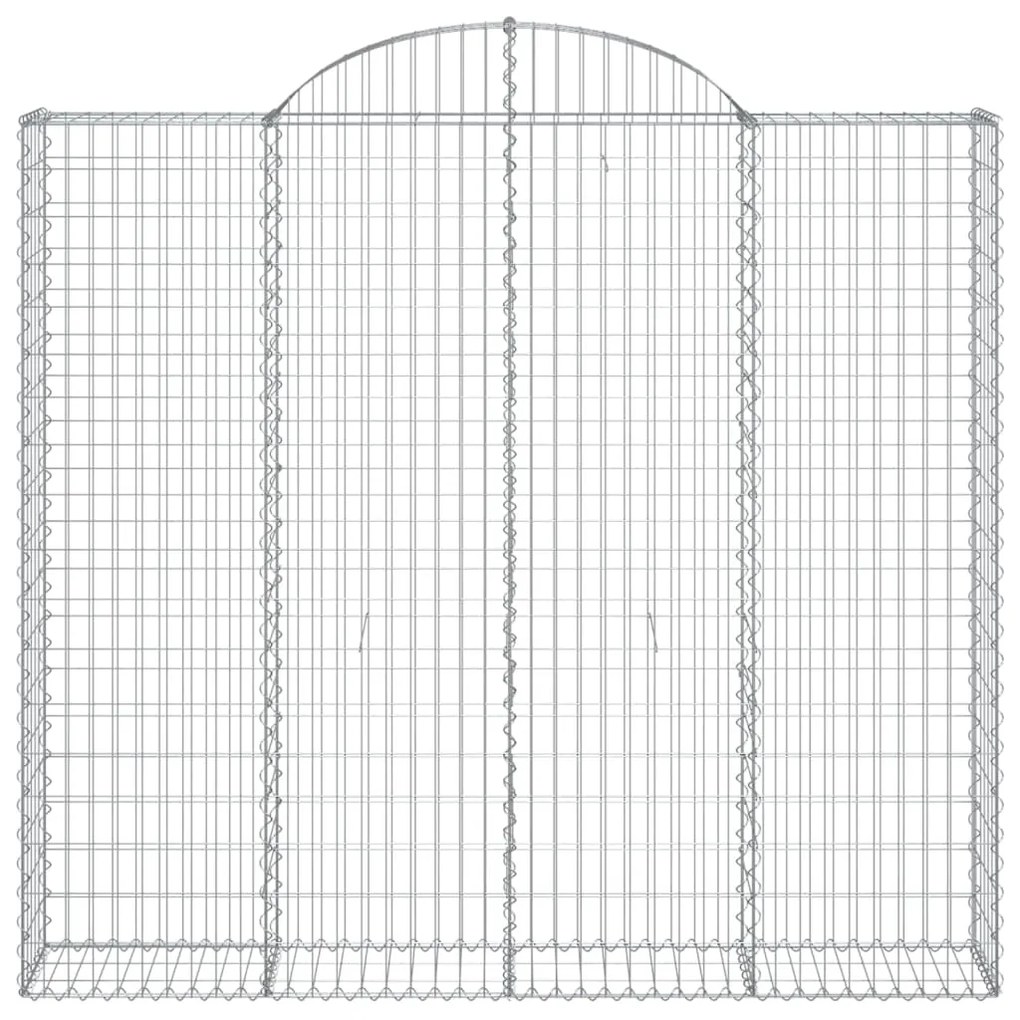 Cestos gabião arqueados 4pcs 200x30x180/200cm ferro galvanizado