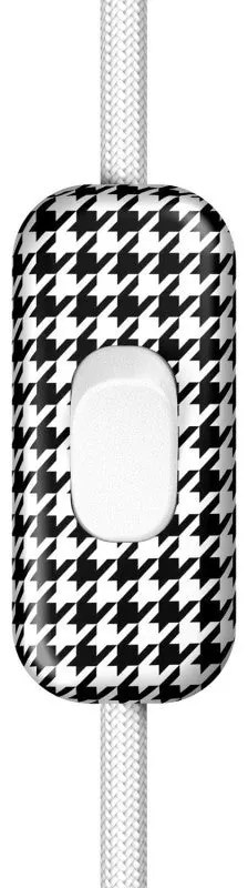 Interruptor unipolar em linha Creative Switch pied de poule