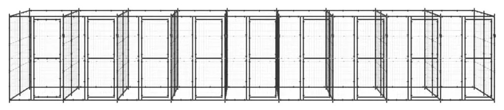 Canil de exterior 21,78 m² aço