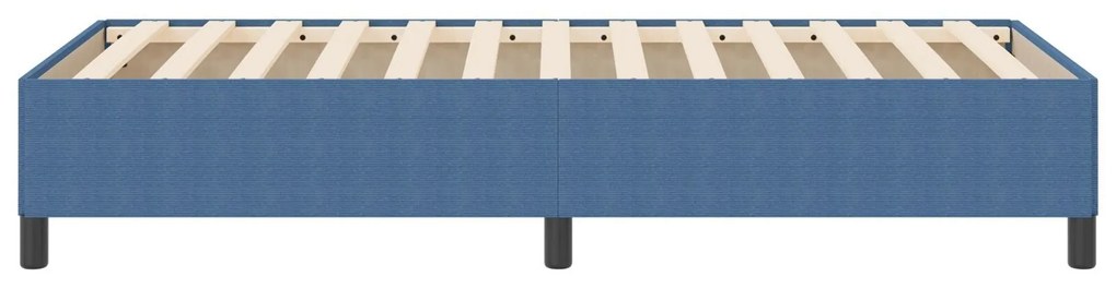 Estrutura de Cama vidaXL Azul 90x190 cm em Tecido Corduroy