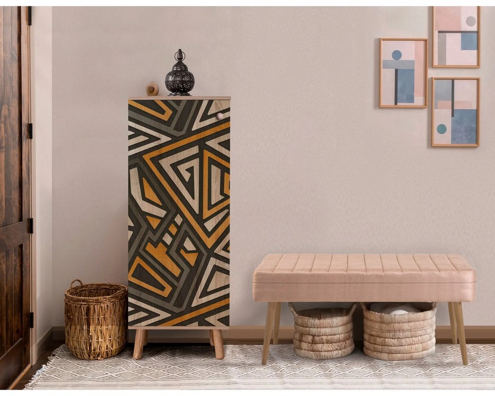 Conjunto de Mobiliário de Entrada Vegas – Sonomo Stone – Sapateira 50x