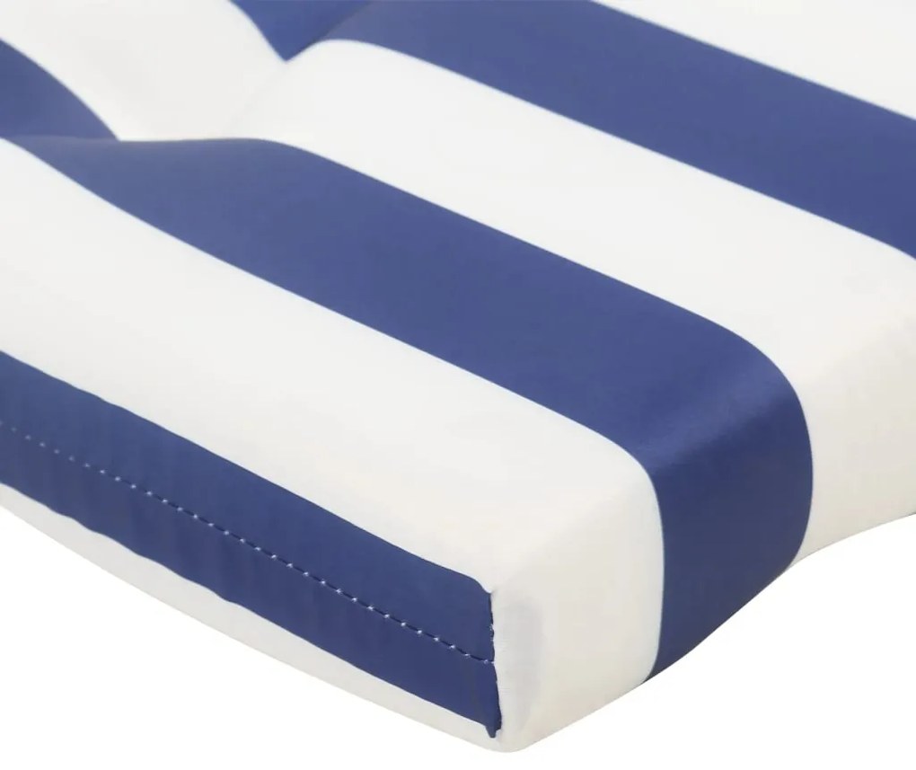 Almofadões p/ cadeira adirondack 2pcs tecido oxford azul/branco