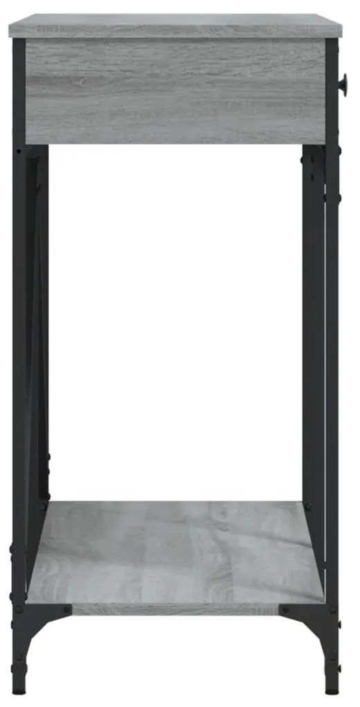 Mesa consola 100x39x78,5 cm derivados madeira cinzento sonoma