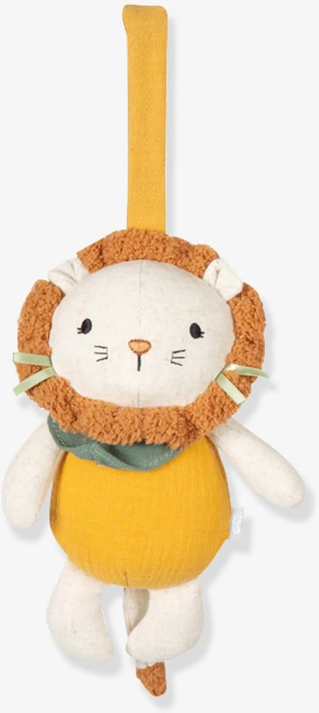 Caixa de música de musselina LITTLE LION small foot amarelo