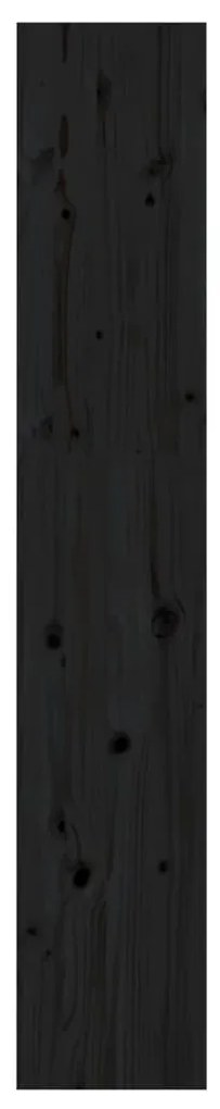 Estante/divisória 60x30x167,5 cm madeira pinho maciça preto