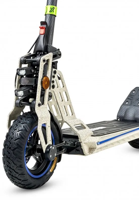 Trotinete elétrica 800w Bison GT | Carbon Design | 40km Autonomia Branco Marfim