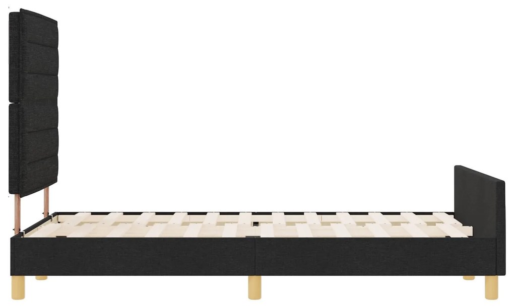 Cama vidaXL Preta 120x200 cm em Tecido
