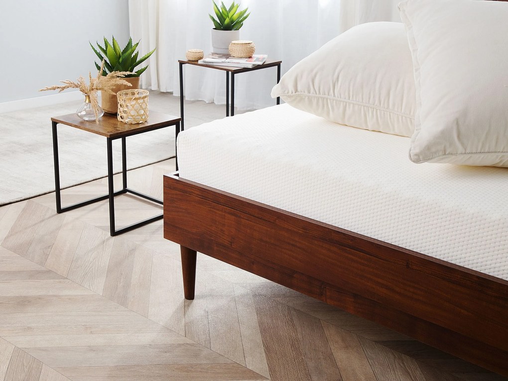 Colchão de espuma duplo com capa removível médio 180 x 200 cm PEARL Beliani