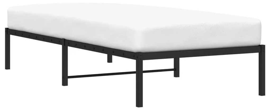 Estrutura de cama metal 90x190 cm preto