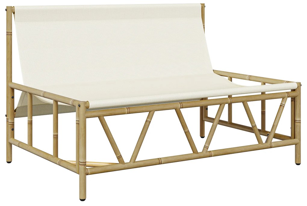 Banco de Jardim com Almofada 110x80x71 cm Aço