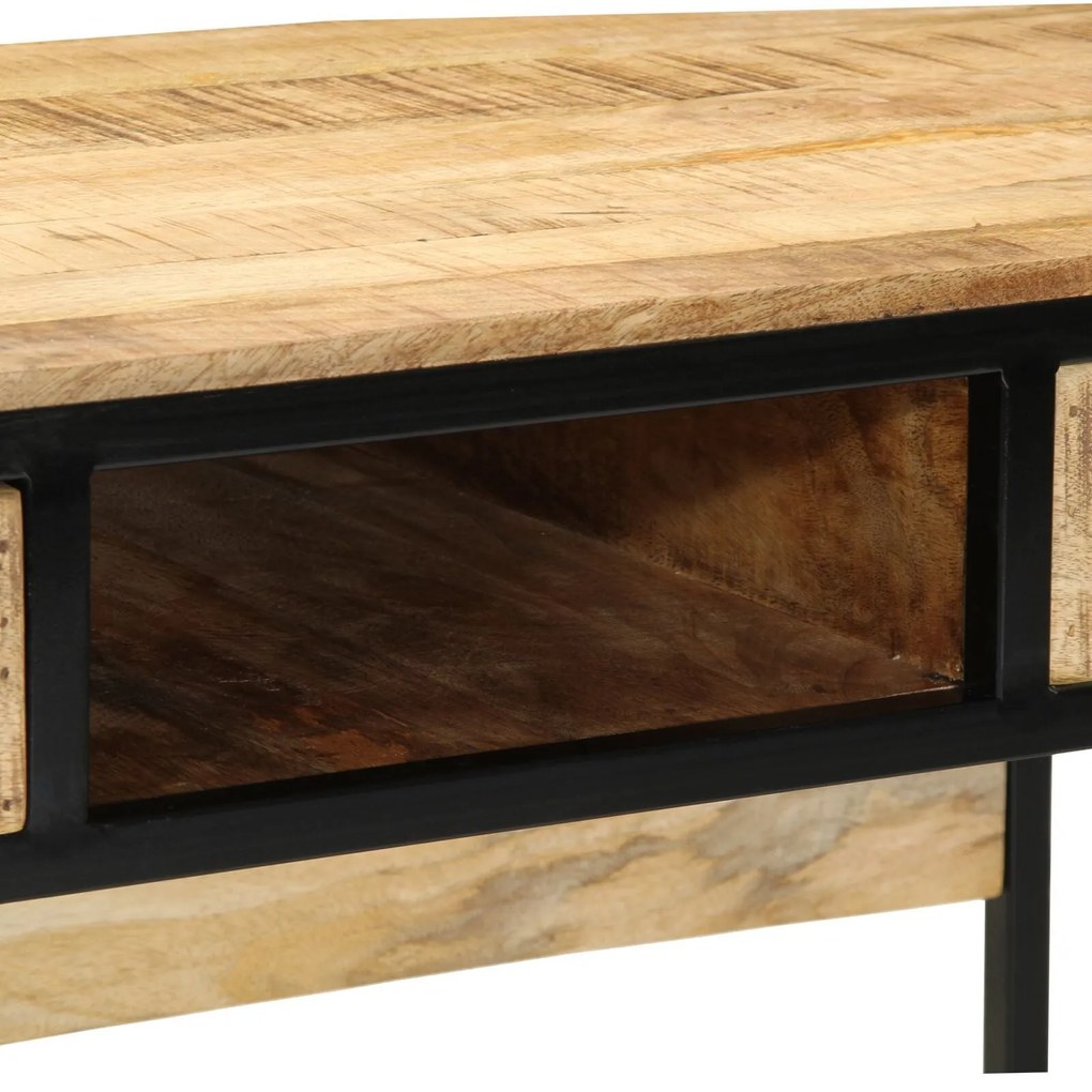 Mesa 100x50x75 cm Madeira Maciça Rough Mango