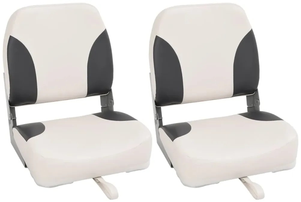 vidaXL Assentos de barco dobráveis com encosto alto 2 pcs 41x36x48 cm