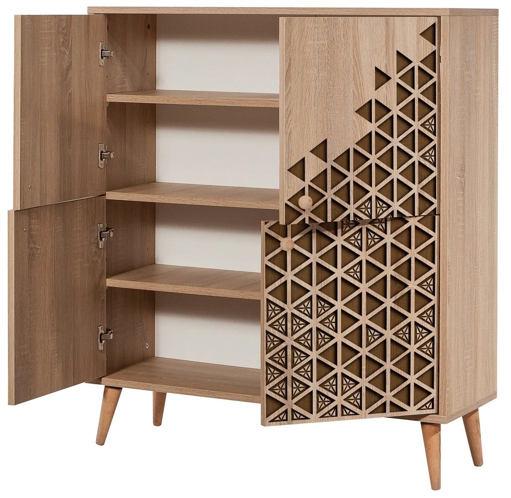 Armário Multiusos Multilux – Carvalho Sonoma – 95x111x36 cm