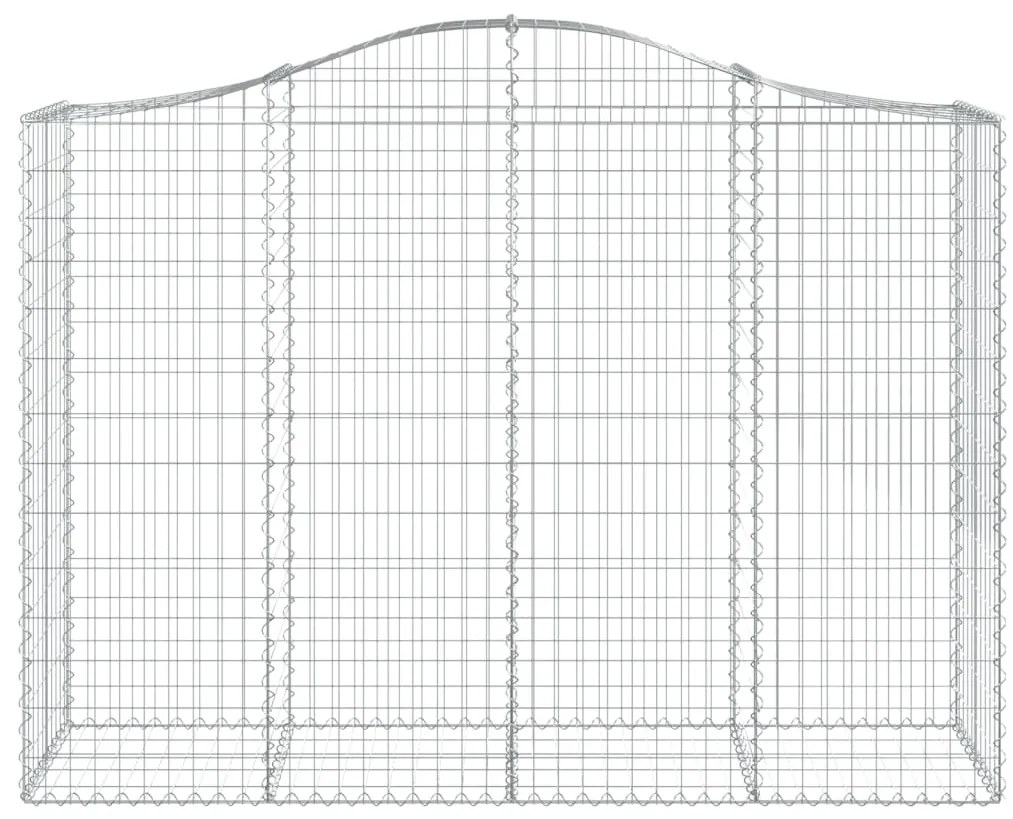 Cestos gabião arqueados 10 pcs 200x50x140/160 ferro galvanizado