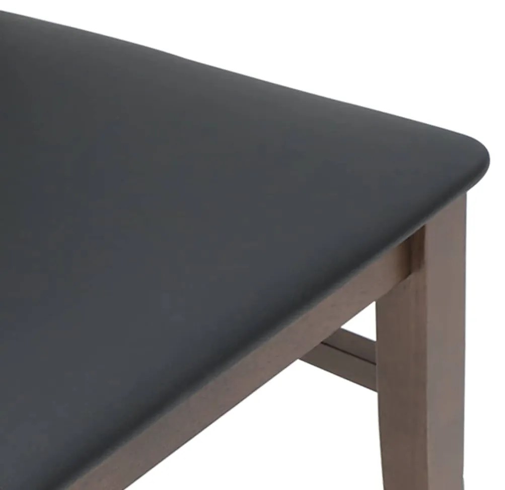 Cadeiras de jantar com almofadões 2 pcs madeira maciça castanho