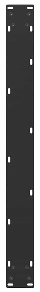 Pés para mesa de jantar em formato de U, 3 peças, preto, 90x(72-73) cm