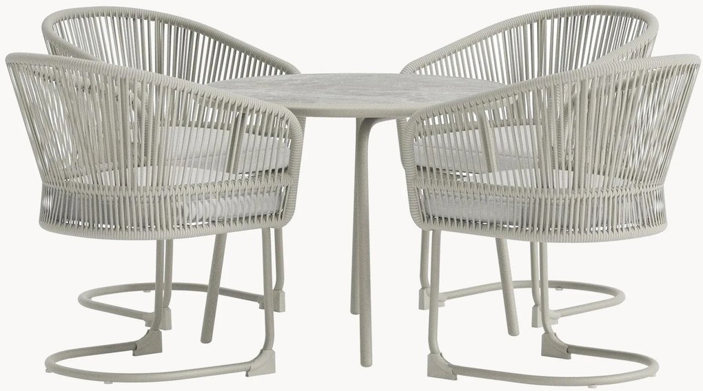 Conjunto de jantar para jardim Tilos, conjunto de 5