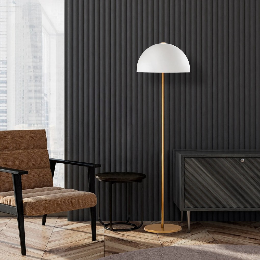 Candeeiro de Pé Mixed – Dourado – 40 x 40 x 154 cm