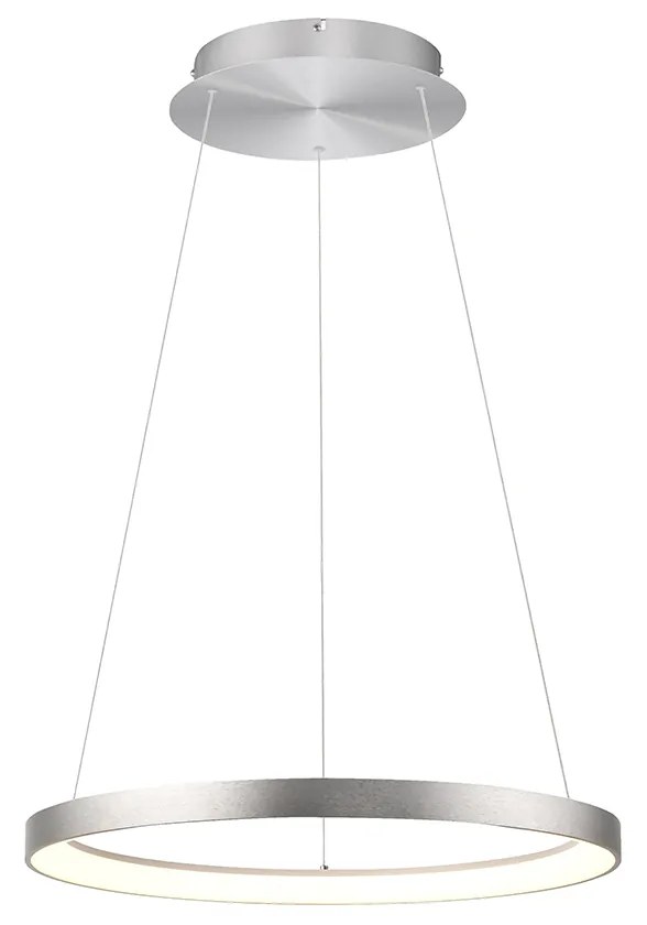Candeeiro suspenso de design em alumínio com LED regulável Easylift - Hoop Design