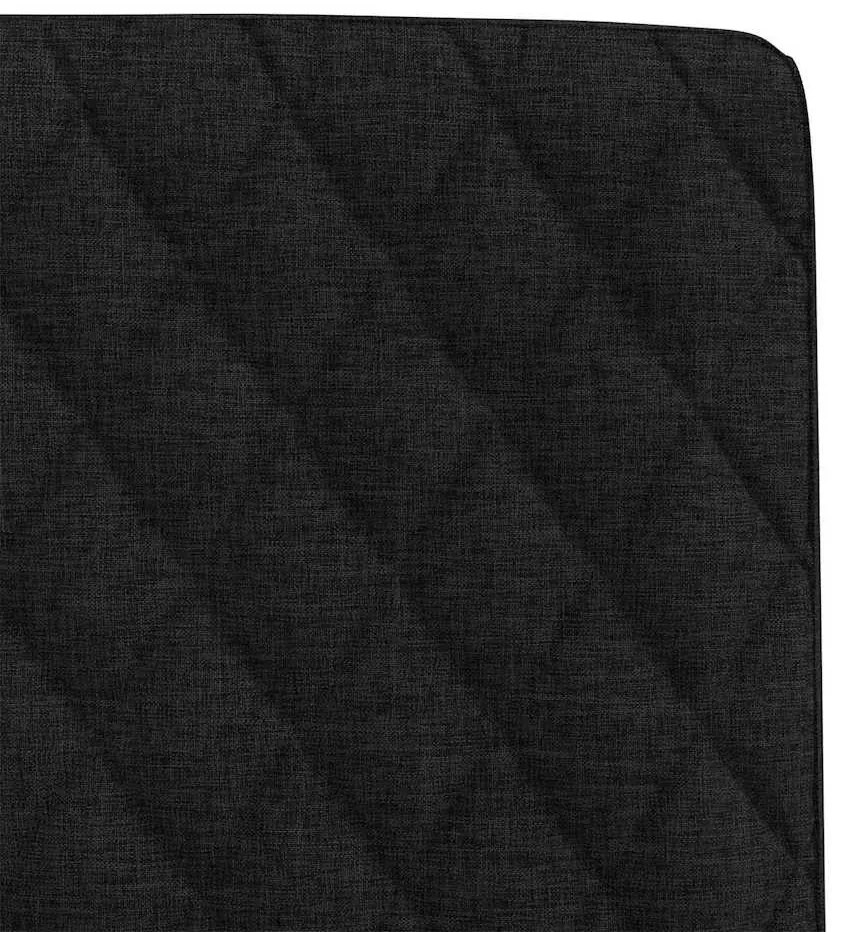 Cadeiras de jantar 2 pcs tecido preto