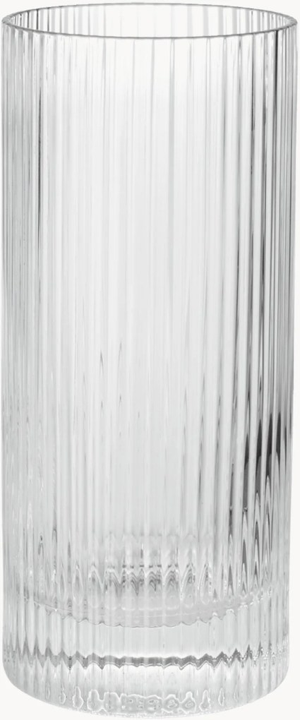 Copos altos artesanais com padrão em relevo Ripple, conjunto de 2, 480 ml