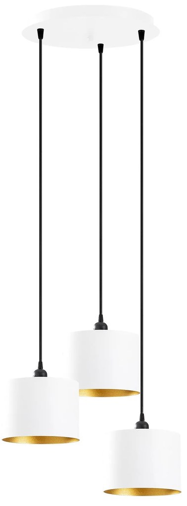 Candeeiro Berceste – Branco – 40 cm de diâmetro, 111 cm de altura