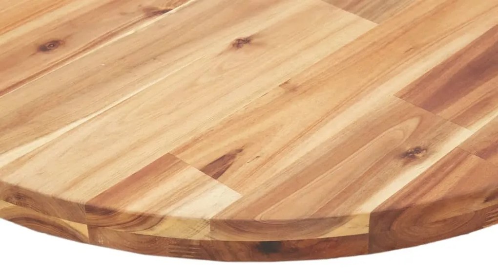 Tampo de mesa redondo Ø80x2 cm madeira de acácia maciça